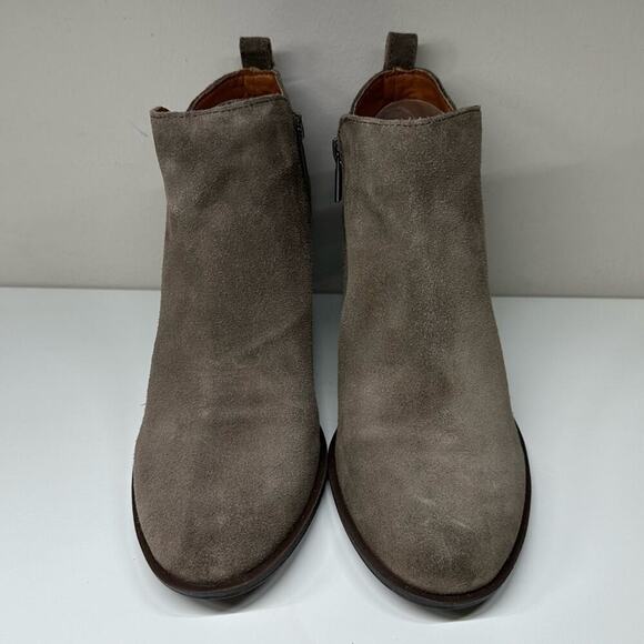 NWOB | Lucky Brand | Basel Suede Flat Bootie | Light Brown | Size 8.5 - Picture 9 of 16